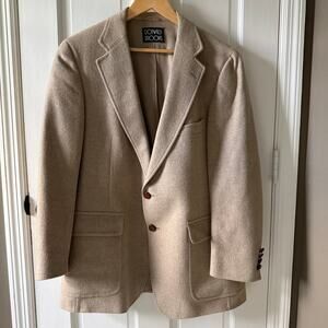 Vintage Camel Hair Donald Brooks Sport Coat Men’s Tan Woven in Scotland Size L